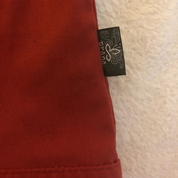 PRANA Jacket Women's Size Medium Red Utility With Hood Front Zipper Pockets - Picture 12 of 16